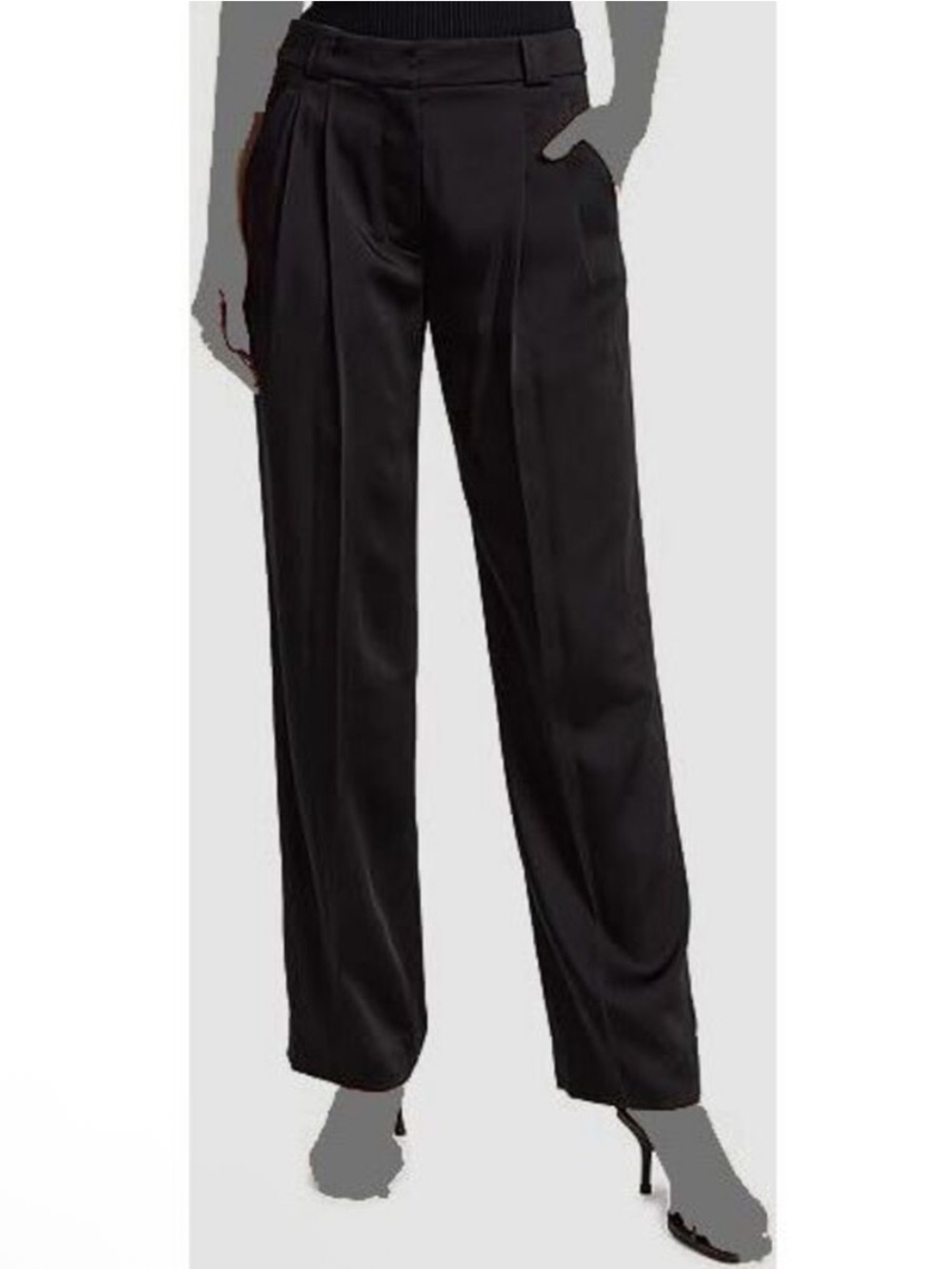 NWT A.L.C. Eleanor and Hobbs Flynn Satin Trousers, Size 8
